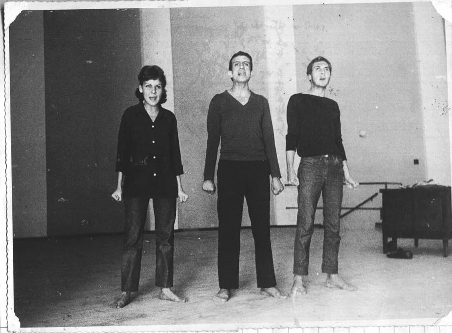 Bemvindo, Lia Maria e Reynaldo Gonzaga em ensaio do Teatro de Arena da Ilha do Governador